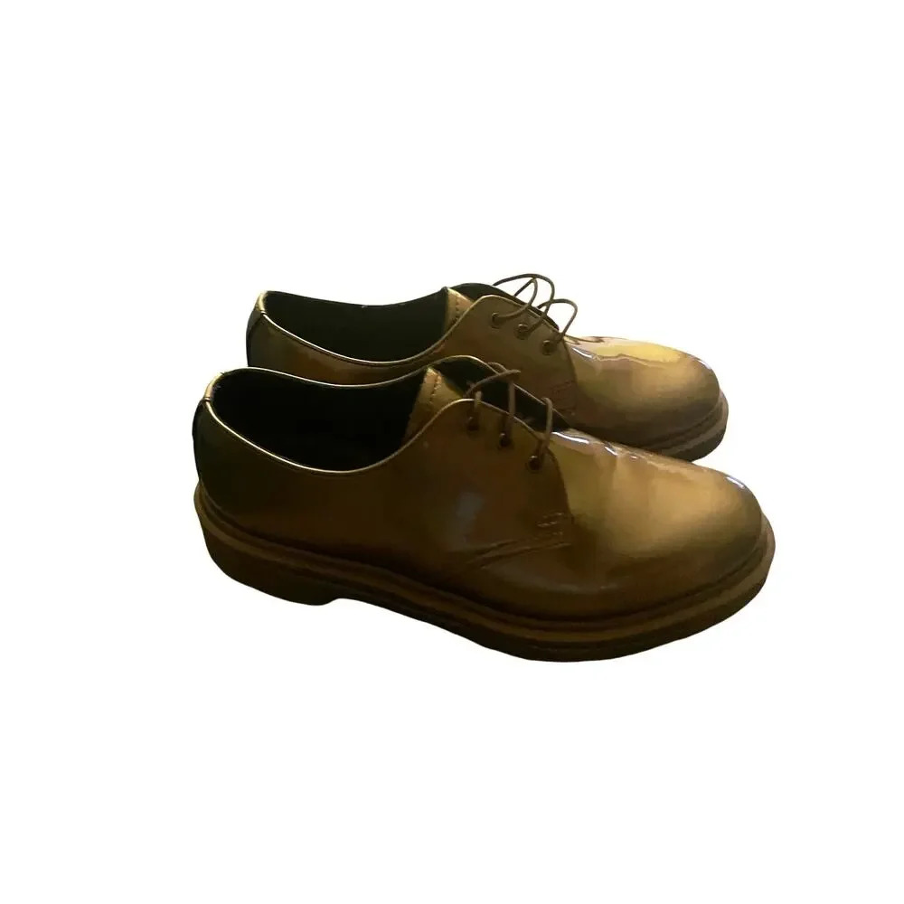 Dr. Martens Metallic Copper Spectra Patent 3eye Gibson Oxfords - Picture 2 of 8